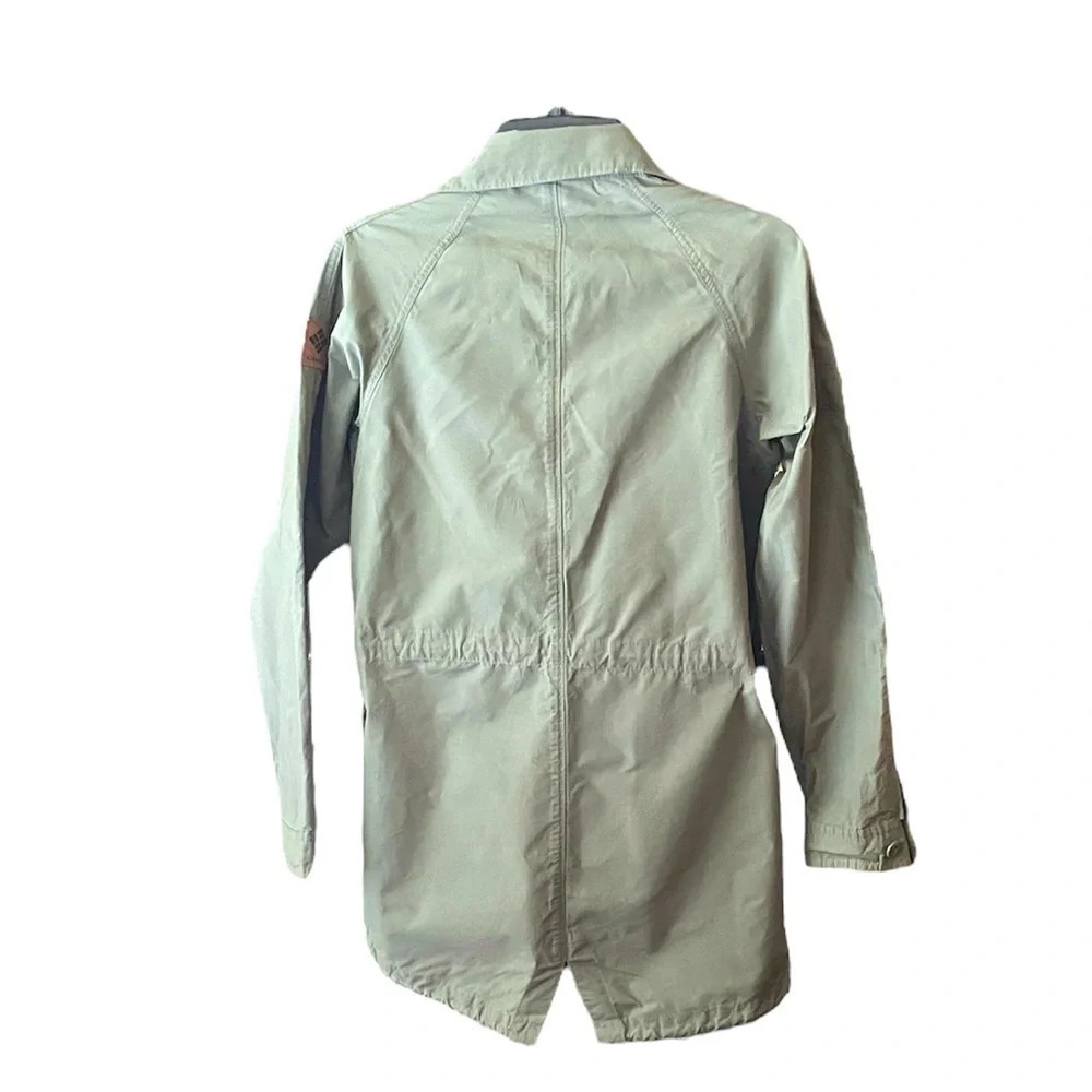 Columbia women’s light utility jacket full zip drawstring SZ S sage army green - Picture 2 of 12